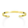 Bracelet de manchette chaud 2020 Design simple Bracelet de manchette en métal pour femmes et hommes amis cadeaux de Festival Q0719