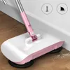 NEW Pink Automatic Hand Push Sweeper Magic Rotate No Electric Household Tool Home Cleaning Accessories Lazy Broom