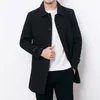 pojkar trench coat black