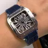 Hollow Mens assista a relógios mecânicos automáticos Sapphire 39,8mm Fashion Business Wristwatch Double Dobing Clop Montre de Luxe