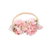 A879 Europa Baby Meisjes Mesh Floals Hoofdband Kids Bloemen Kroon Fotografie Props Haarband Kunstmatige Bloem Haarband Accessoire