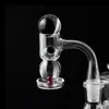 Roken Accessoires US Grade Las Ronde Bal Terp Slurper Quartz Banger Nagels met dichro Bead en Ruby Pearls for Glass Water Bongs