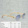 Projektant okulary Vintage Buffalo Horn Mężczyźni Akcesoria Okrągłe Naturalne Drewno Gafas Słońce Oculos Odcienie Luksusowe okulary