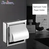 Senlesen Free Finitura cromata Porta carta igienica da bagno in acciaio inossidabile Porta fazzoletti 210720