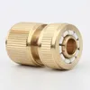 Watering Equipments 10Pcs Garden Hose Quick Connector Practical Water Pipe Joint Fittings (Golden)