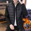 Winter Fashion Mens Cardigan Sweaters Fleece Knitted Man Coats Clothes Korean Oversized Cardigan Sweater Men Patchwork Homme 210601