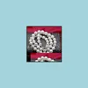 Colliers de perles Pendentifs Bijoux Vente 9-10Mm Collier de perles naturelles de la mer du Sud Blanc Cercle parfait 18 pouces S925 Sier Drop Delivery 2021 B