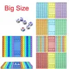 Big Game Rainbow Chess Board Decompression Toy Push Bubble Fidget Sensory Toys Stress Relief Interactive PartyGame SensoryToys