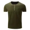 Marque de mode Hommes Vêtements Urbains Solide Couleur À Manches Courtes Slim Fit T-shirt Hommes Coton T-Shirt Mâle Casual T-shirts Grande Taille 210518