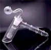Tubo di vetro di gorgogliatore perc da 18 mm tubo d'acqua di rigonfiamento del martello con tubo di bruciatore di olio di vetro fumante