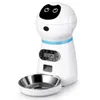 Plug Automatic Pet Feeders With Voice Record Stainless Steel Bowl Auto Cat Timer Dispenser Dog Accessories