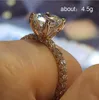 Pırıltılı 925 Sterling Ring Gümüş In14K Altın Dolgulu Beyaz Mavi Safir Elmas Nişan Gelin Aly Bandı Jewelry5467276