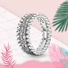 2022 Hot 100% 925 Sterling Silver Crossover Pave Triple Band Ring per le donne Festa di nozze Fashion Lady Gioielli Regali Fidanzate con scatola originale