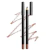 12 kleuren lip potloden matte lipliner waterdichte gladde kleurrijke zijde naakt lippenstift pen langdurige pigmenten lippen make-up