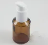 Flacone cosmetico all'ingrosso con pompa per lozione da 60 ml, flaconi vuoti per siero in vetro smerigliato rotondo colorato SN5521