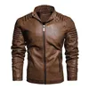 Deri erkek sonbahar ve kış motosiklet ceket kalın rahat ve chic erkek pu deri ceket Ince yakışıklı 211111