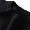 Czarny Kwiatowy Haft Pullover Kobiety Boho Z Długim Rękawem O Neck Jesień Zimowy Jumper Top Luźne Krojeni Swetry C-010 211215