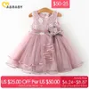 $ 50-25 Princess Flower Kids Toddler Baby Girls Dress Party Wedding Pageant Lace Tutu Klänningar för kostymer 210515