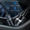 Chargeur de voiture 40W pour téléphone portable universel double USB fente allume-cigare pour tablette GPS 3 appareils chargeur de téléphone de voiture