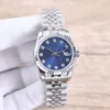 Damklockor helt diamant automatisk mekanisk klocka mm rostfritt stål remmar armbandsur vattentät design Montre de luxe