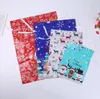 2021 Christmas gift wrapping bag drawstring Santa Candy Sack Snowflake New Year Lucky Bags Decorative storage packaging supplies