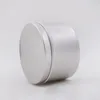 200ml/220g Metal Silver Aluminum Packing Boxes Candle Jar Empty Snack Tea Coffee Container with Lid