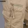 Cargohosen Männer Outwear Multi Pocket Taktische Militärarmee Gerade Hosen Hosen Hosen Overalls Reißverschluss Taschenhosen Männer 211201