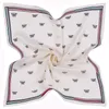 Schals 53cm Schmetterlingsdrucken Schal Damen Bandana Taschentuch Hals Mode Quadratischer Schal R49