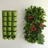 Planters & Pots 2/4/6/12/18/72 Pockets Wall Hanging Planting Bags Green Grow Bag Planter Vertical Vegetable Living Garden Jardin Supply 1PC