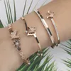 Oufei Butterfly Bracelets Bangles for Women Stainless Steel Jewelry Cuff Bracelet Fashion Jewellery Accessories Q0719