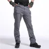 Мужские брюки-карго, тактические брюки для мужчин, эластичные брюки в стиле милитари с несколькими карманами, мужские повседневные брюки на осень-весну, облегающие брюки 5XL 210714