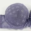 Trufeeling Sexy Women Lingerie Bras for Push Up Lace Floral Bra Supper Padded Bra Top Underwired Underwear Plus size 85B-100C 211110