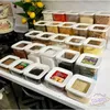 Storage Bottles & Jars SWT Set Organizer Square Vacuum Lid Airtight Pantry Noodle Legume Cereals Rice Pasta Kitchen Food Box Container