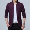 Liseaven Blazer Mężczyźni Kurtki Męskie Stojak Kołnierz S Slim Fit S Black Jacket Plus Size 5XL 211110