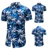 Mode Flower Design Chemises décontractées à manches courtes Chemises hawaïennes pour hommes Vêtements d'été Plus Taille asiatique 5XL 6XL 210809