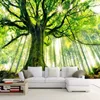 Papier peint Mural 3D paysage naturel imposant vieux arbres Photo papier peint pour murs 3D salon canapé toile de fond papiers de Contact