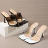 9cm Women Summer Office Shoes Plus Size Sandals High Heels Pumps PVC dress Shoe Woman Gladiator Cross-tied Sandalias