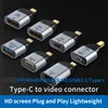 Type c to Video Cables Connectors HD line DP adapter mdp 60HZ vga 3.1 Gigabit rj45 network port adapter