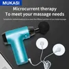 Mukasi Pulse Massage Gun Sport LCD MASSAGGIO ELETTRICO Muscolo profondo Rilassamento per il corpo collo spalla posteriore Fitness Formoglio del dolore 220208