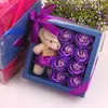 Decoratieve bloemen kransen 8-roses beren poppen zeep bloemen geschenkdoos Valentijnsdag kerstkist romantische decoratie geschenken voor vriendin