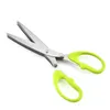 20pcs Stainless Steel 5 Layers Kitchen Scissor Cooking Tools Accessories Knives Sushi Shredded Scallion Onion Cut Herb 5-Layer Spices Scissors