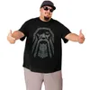 Kanpa 100% Cotton Viking Graphic T Shirts for Big Tall Man Oversized T-shirt Plus Size Top Tee Men's Loose Large Clothing 210629