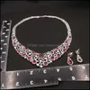 Örhängen Halsband Smycken Satser Säljer Set Ladies Bankett Gift Luxury HG2101120 Drop Leverans 2021 IIHW1