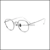 Montature Aessorieshigh Quality Vintage Oval Alloy Occhiali da vista Frame Uomo Donna Miopia Occhiali ottici Occhiali moda coreana Sungla