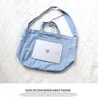 Canvas handbag partysu single shoulder bag pure color handbags Korea simple casual Crossbody denim bags high-capacity WMQA1032