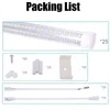 6500K 6000K V-Shaped 8Ft Led Tubes T8 Integrated Cooler Door Light 8Foot Double Sides Shop Lighting Warehouse Lights