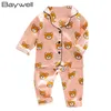 Zijden satijnen pyjama voor peuters Pyjama's Set Cartoon Kinderen Jongens Meisjes Nachtkleding Pijama Nachtkleding Pak Meisje Thuiskleding Jongen Loungewear 217607468