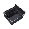 Car Hidden Organizer for Tesla Model 3/Y Storage Box Flocking Containers Central Armrest Case for Sunglasses Phone Coin Ticket