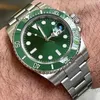 Nowa wersja Ulepszenie męskiego zegarek mody ceramiczna ramka zielona świecące tarcza podwodna mistrz 41 mm Sapphire Glass Automatyczny ruch mechaniczny na rękę męską