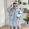 Diamant Jacket Vinter Tjock Varm Down Cotton Parka Coat Kvinnors Casual Loose Korean Style Jacket Ladies Hooded 211130